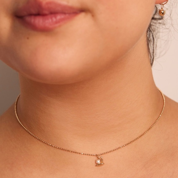 Catbird NYC Phyllis the Snail Charm 14K Solid Gold & Pearl - Picture 3 of 6